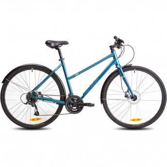 Велосипед MERIDA Crossway Urban 50 TealBlue/SilverBlue/Lime, рама L Велосипед MERIDA Crossway Urban 50 TealBlue/SilverBlue/Lime, рама L